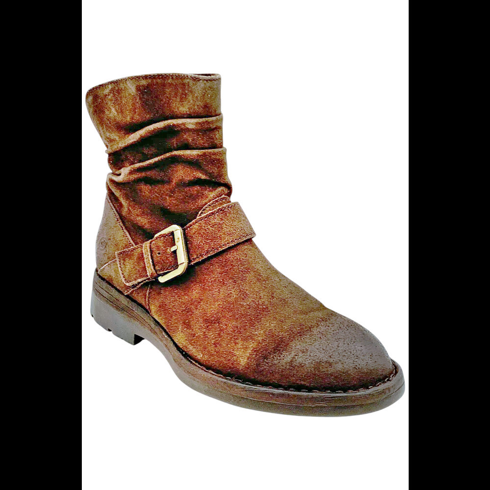 Born Women's Midway Moto Bootie Dark Brown - Medium